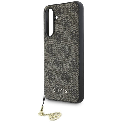 Guess 4G Charms kolekcija – dėklas Samsung Galaxy A56 5G (rudas)