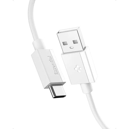 Spigen EB6020AC Essential – USB-A į USB-C kabelis PD 60W 2m (Baltas)
