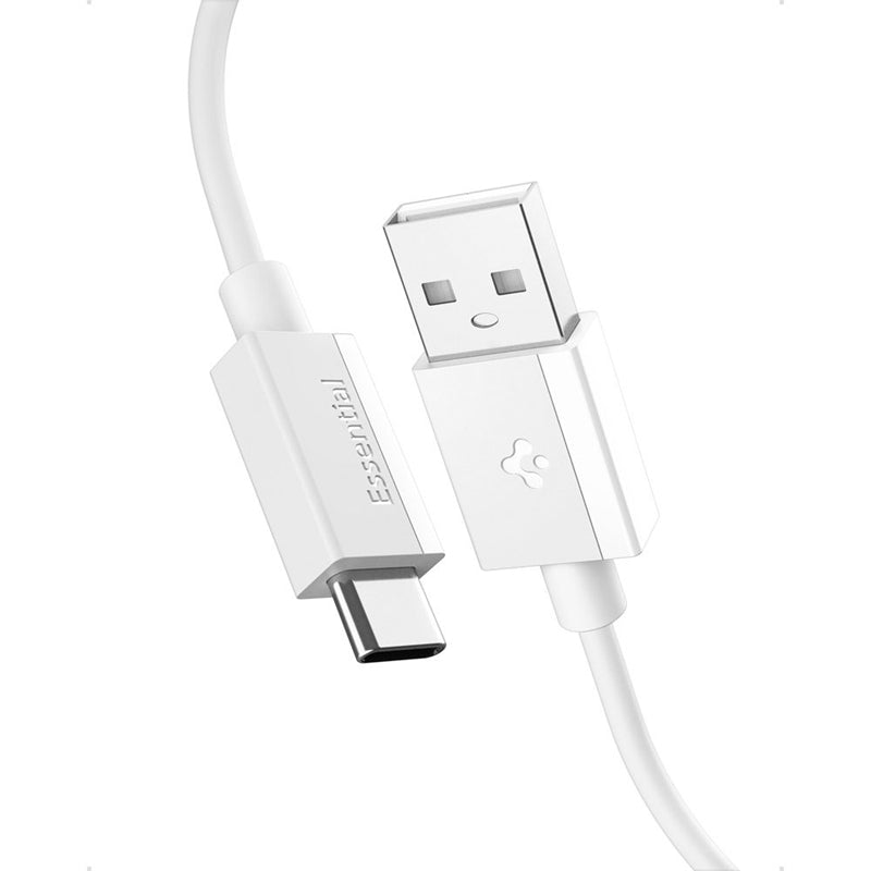 Spigen EB6020AC Essential – USB-A į USB-C kabelis PD 60W 2m (Baltas)