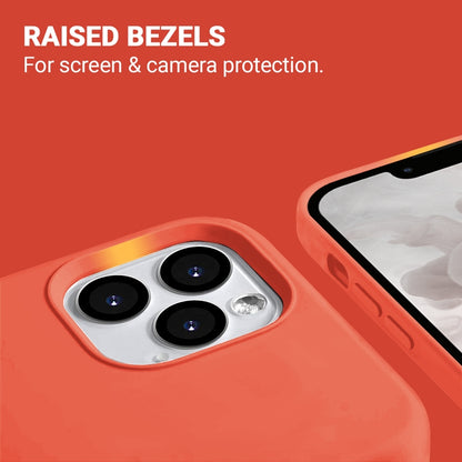 Crong Color Cover skystas silikoninis dėklas, skirtas „iPhone 13“ (koralų raudona)