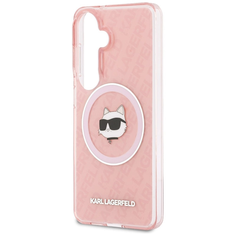 Karl Lagerfeld IML Kartų Choupette MagSafe dėklas - Samsung Galaxy S26 dėklas (Raudonas)
