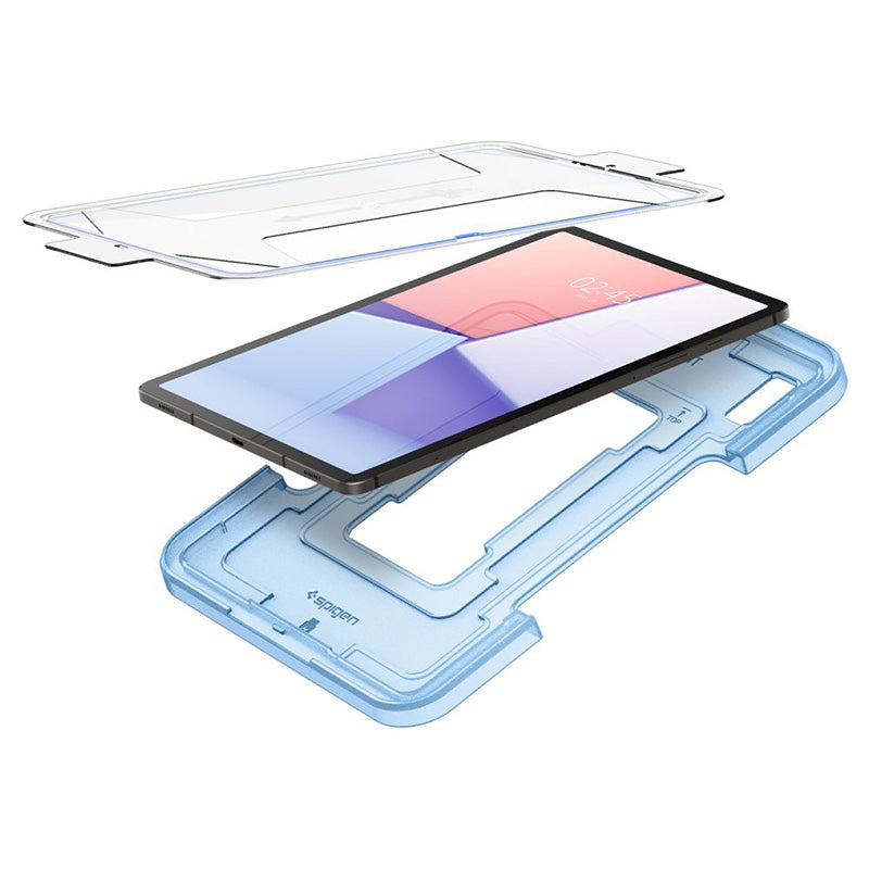 Spigen GLAS.TR EZ FIT - Grūdintas stiklas, skirta Samsung Galaxy Tab S9 11" / S9 FE / S10 FE / S10 Lite 10.9" X710 / X716B / X510 / X516B / X520 / X526 / X400 / X406B