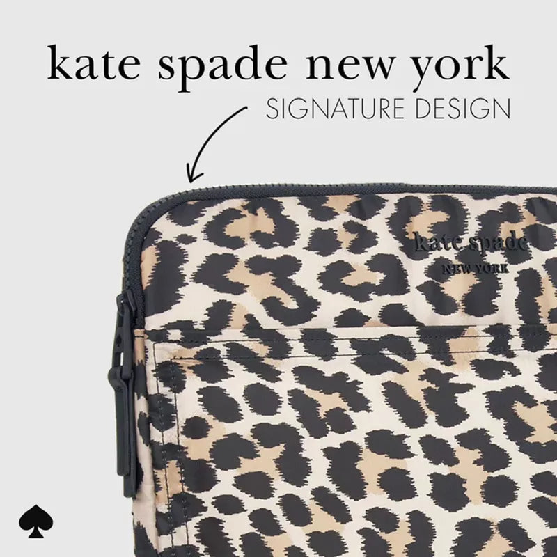 Kate Spade New York Pūstas dėklas – MacBook Pro 14 colių / nešiojamojo kompiuterio 14 colių dangtelis (klasikinis leopardas)