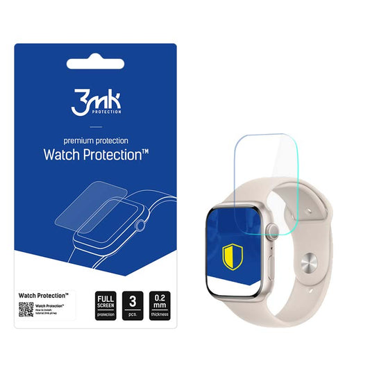 3mk Watch Protection ARC+ - Apsauginė plėvelė, skirta Apple Watch 8 41mm (3 vnt.)