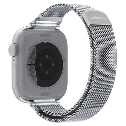 Spigen WBM4 - Nerūdijančio plieno apyrankė, skirta Apple Watch 40/41/42 mm (Sidabrinė)