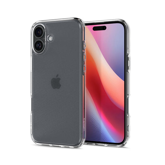 Spigen Ultra Hybrid – dėklas iPhone 16 (šviesiai skaidrus)