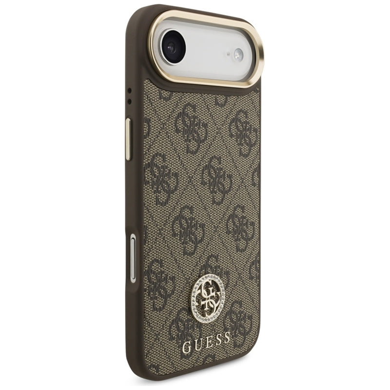 Guess 4G Cirkonio Logotipas MagSafe Dėklas iPhone Air (Rudos)