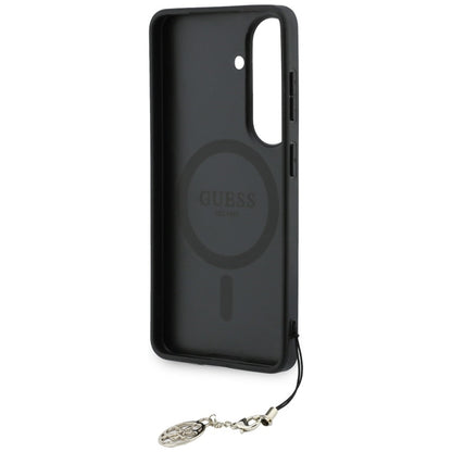 Guess 4G Classic Logo Charm MagSafe dėklas Samsung Galaxy S26 (Rudas)