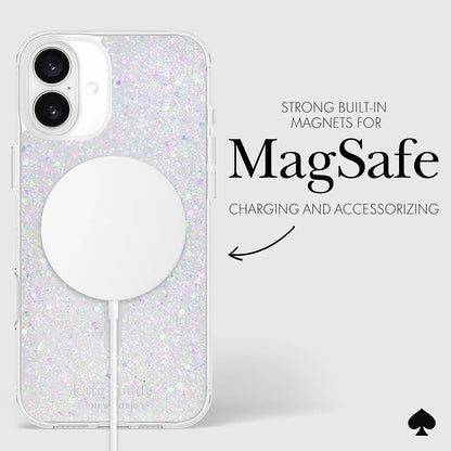 Kate Spade New York Apsauginis MagSafe dėklas – skirtas iPhone 16 Plus (stambus blizgučiai)