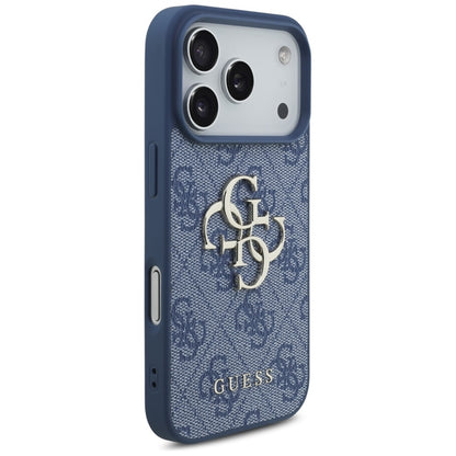 Guess 4G Big Logo dėklas iPhone 17 Pro (mėlynas)