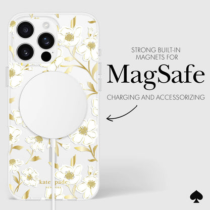 Kate Spade New York Protective Gems MagSafe – dėklas, skirtas iPhone 16 Pro Max (Sunshine Floral)