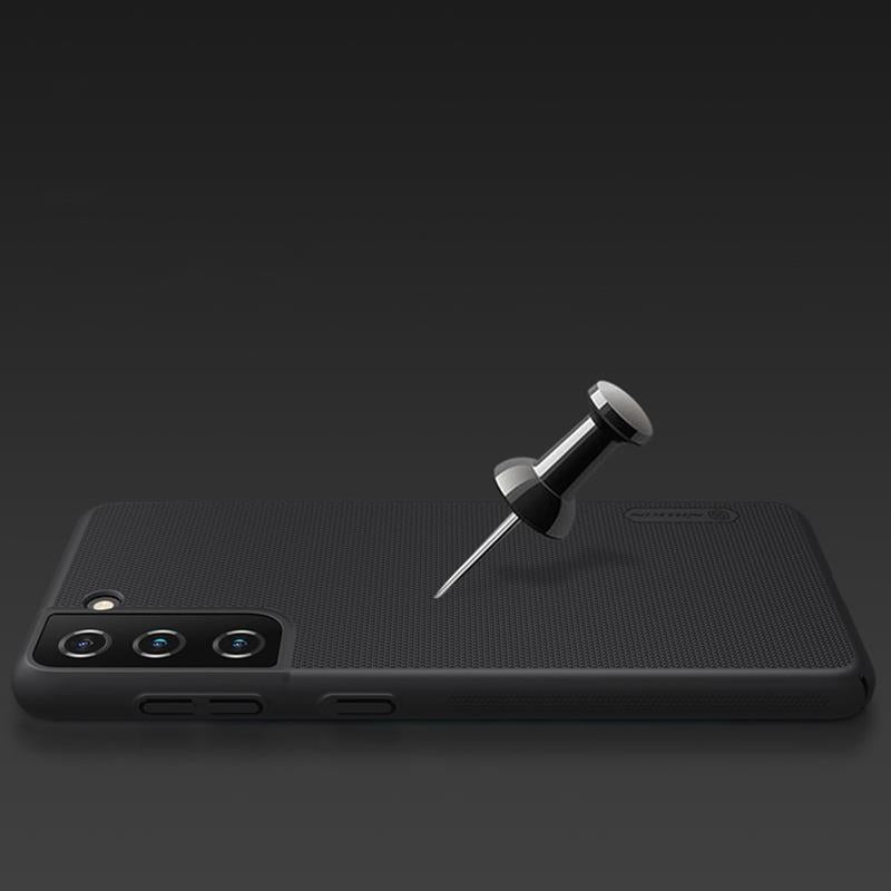 Nillkin Super Frosted Shield – dėklas Samsung Galaxy S21+ (šviesiai raudona)