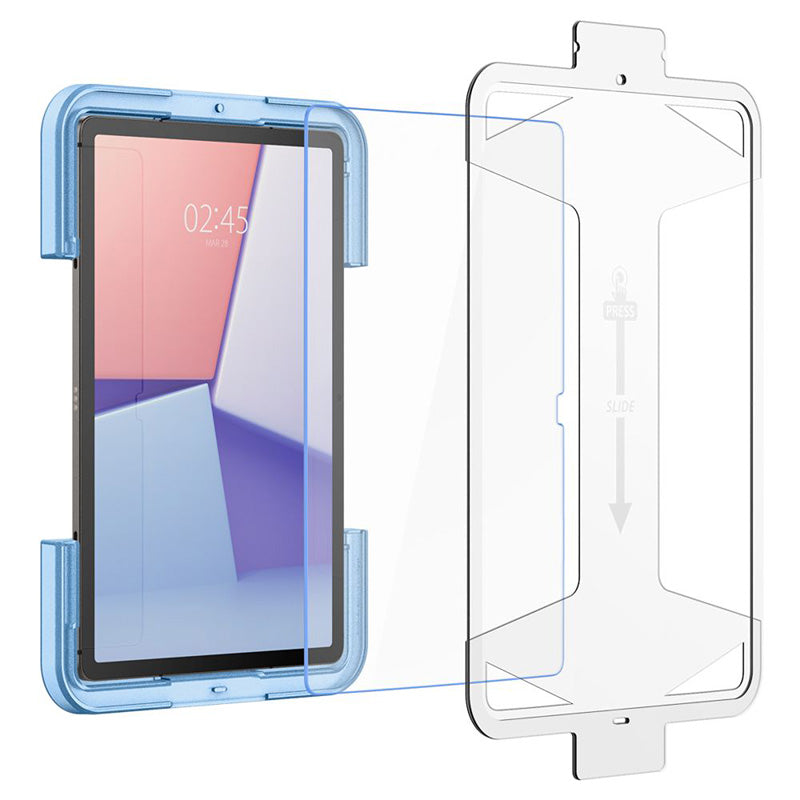 Spigen GLAS.TR EZ FIT - Grūdintas stiklas, skirta Samsung Galaxy Tab S9 11" / S9 FE / S10 FE / S10 Lite 10.9" X710 / X716B / X510 / X516B / X520 / X526 / X400 / X406B