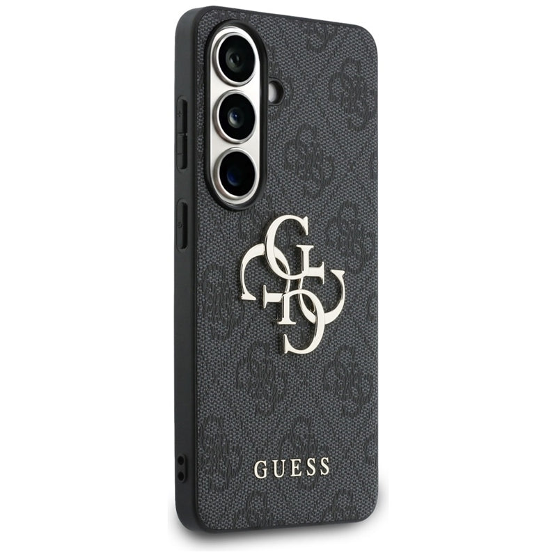 Guess 4G Big Metal Logo dėklas – Samsung Galaxy S26+ (Juodas)