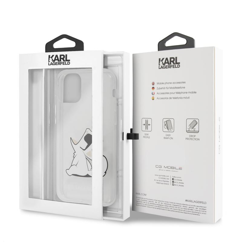 Karl Lagerfeld Choupette Fun – dėklas, skirtas iPhone 11 (skaidrus)