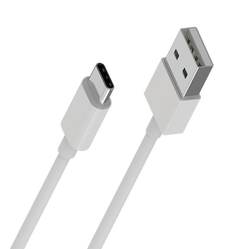 Borofone – USB-A – USB-C laidas duomenims perduoti ir įkrauti, 1 m (baltas)