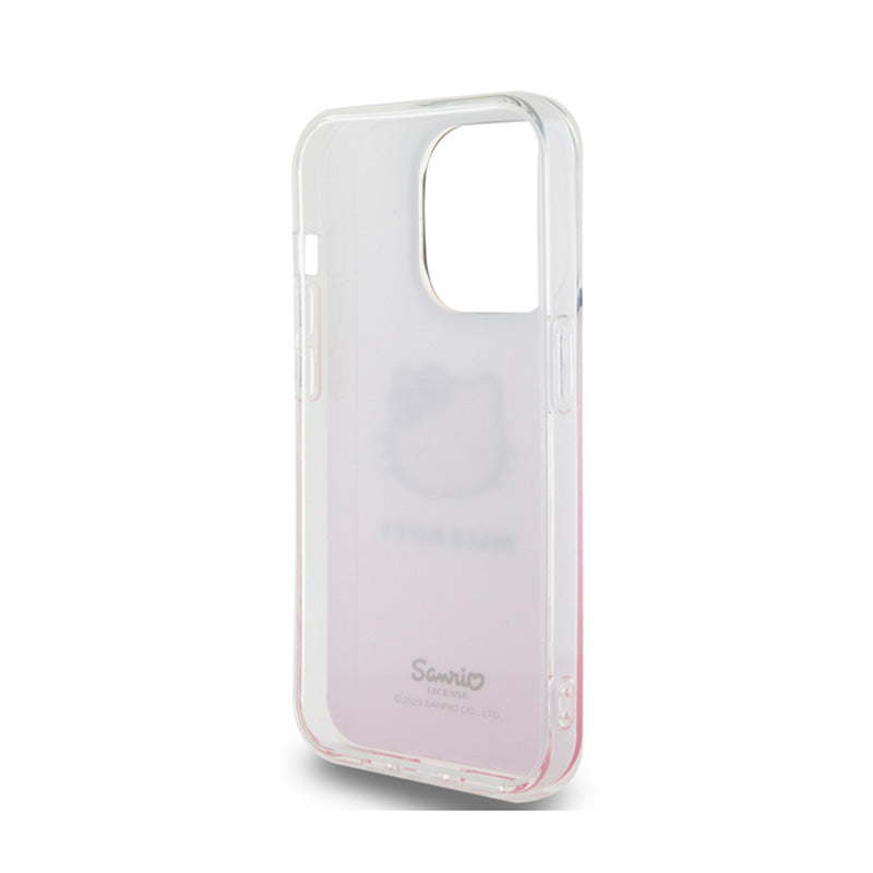 „Hello Kitty IML Gradient Electrop Kitty Head“ – dėklas iPhone 14 Pro (rožinis)