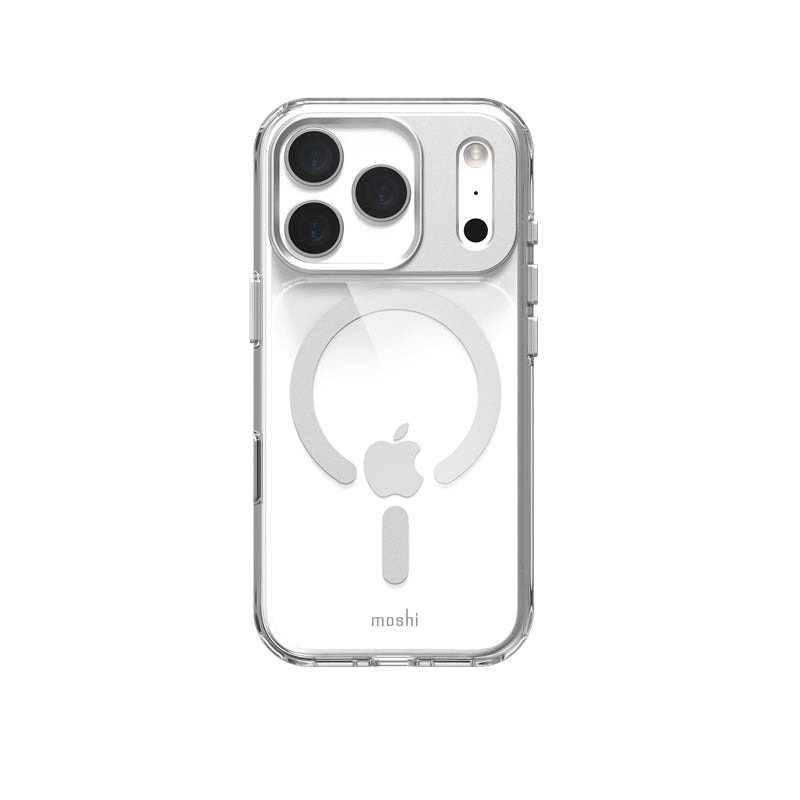 Moshi iGlaze MagSafe - Dėklas iPhone 17 Pro (Luna Silver)