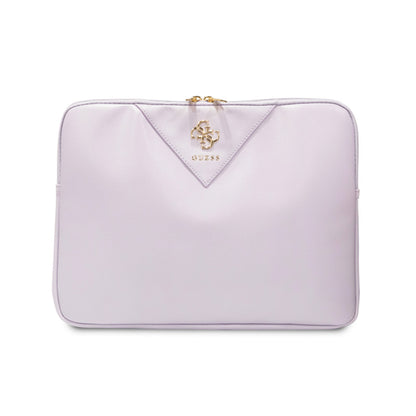 Guess Triangle 4G Sleeve - Nešiojamojo kompiuterio dėklas 13" / 14" (violetinis)