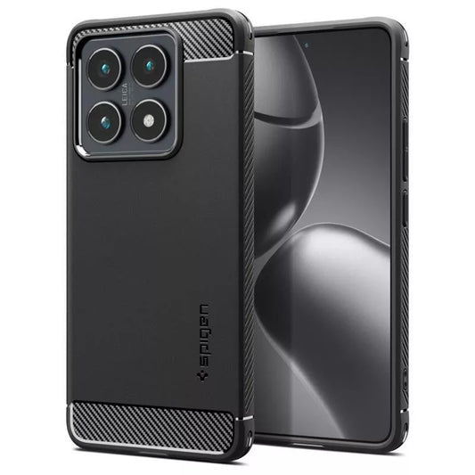Spigen Rugged Armor – dėklas, skirtas „Xiaomi 14T Pro“ (matinė juoda)