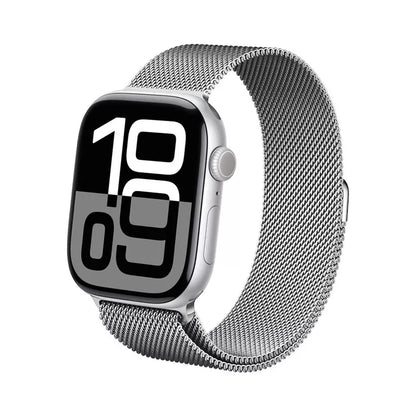 "Crong Milano Steel" - Nerūdijančio plieno dirželis "Apple Watch" 44/45/46/49 mm (sidabrinis)
