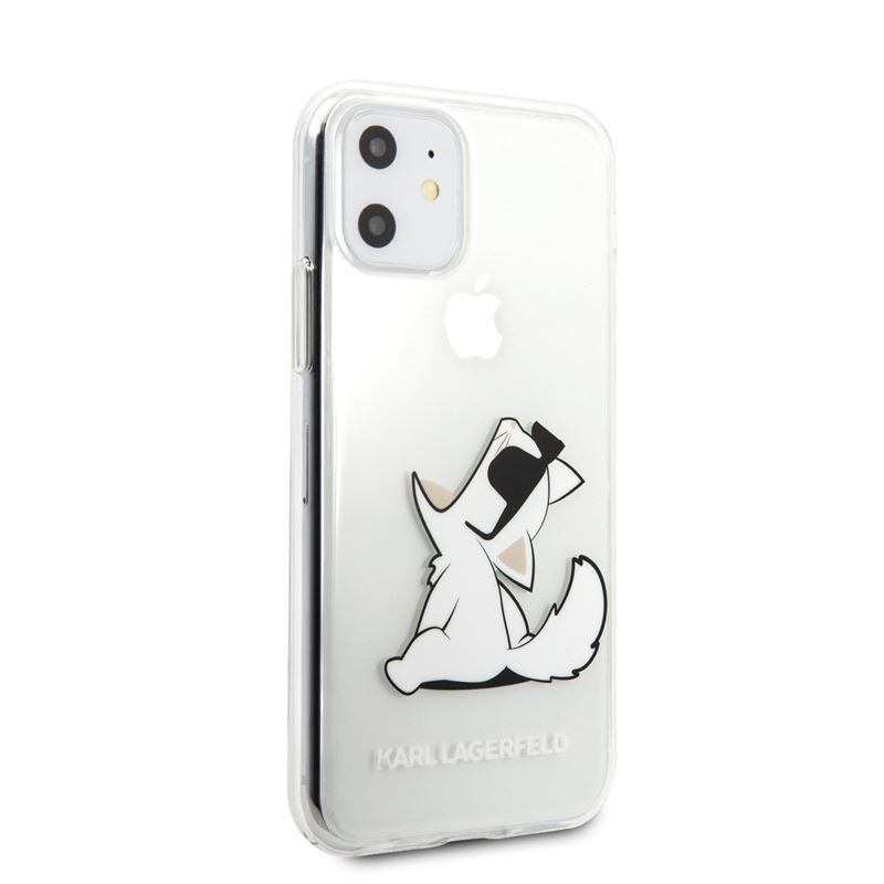 Karl Lagerfeld Choupette Fun – dėklas, skirtas iPhone 11 (skaidrus)