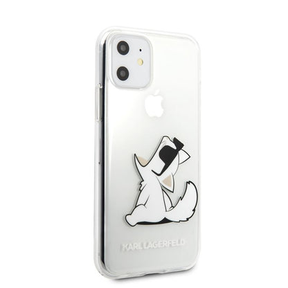Karl Lagerfeld Choupette Fun – dėklas, skirtas iPhone 11 (skaidrus)