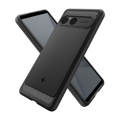 Spigen Rugged Armor - Dėklas Sony Xperia 10 VII (Matinis juodas)