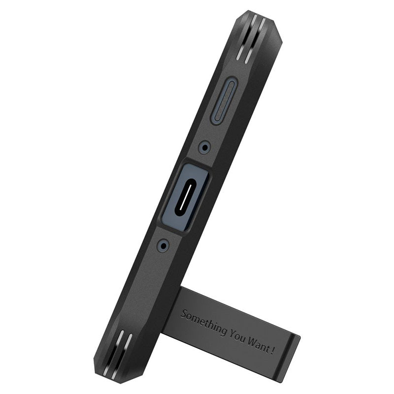 Spigen Tough Armor – dėklas, skirtas Samsung Galaxy A35 5G (Juoda)