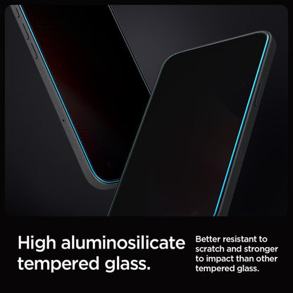 SPIGEN Glas.TR "EZ FIT" privatumo stiklas, 2 vnt., skirtas iPhone 16 Pro / 17 / 17 Pro