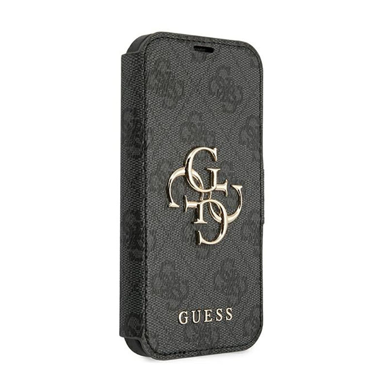 Guess Booktype 4G Big Metal Logo – dėklas iPhone 13 Pro Max (pilka)