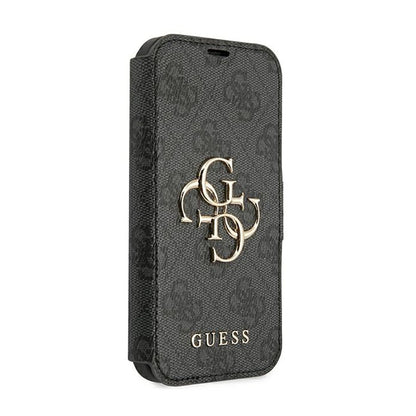 Guess Booktype 4G Big Metal Logo – dėklas iPhone 13 Pro Max (pilka)