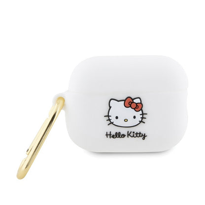 Hello Kitty Silikoninis 3D „Kitty“ galvos dėklas – „AirPods Pro 2“ (baltas)