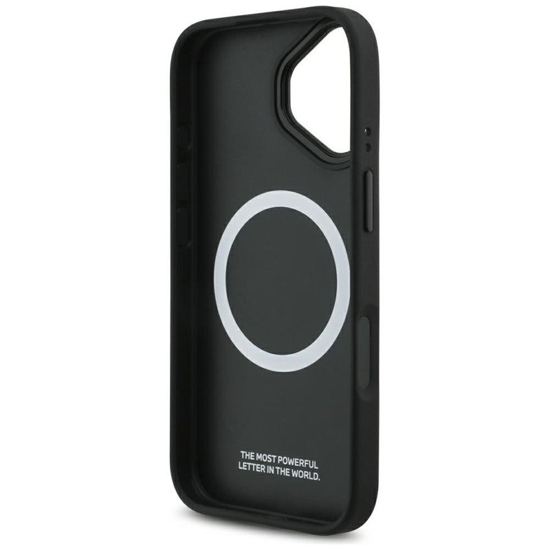 BMW M Dyjuotas logotipas MagSafe - iPhone 17 dėklas (juodas)