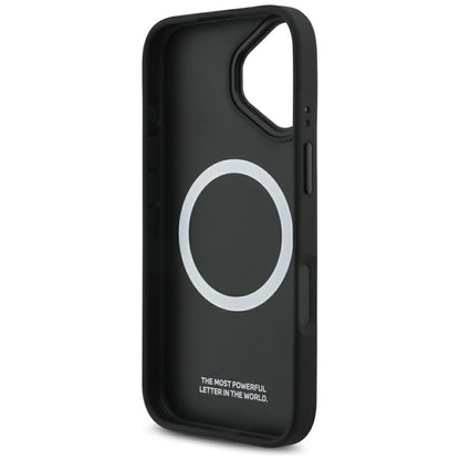 BMW M Dyjuotas logotipas MagSafe - iPhone 17 dėklas (juodas)