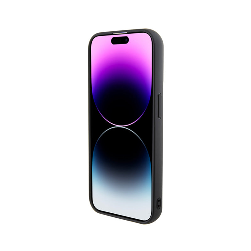 Karl Lagerfeld 3D guminis „Multi Logo“ – dėklas, skirtas „iPhone 15 Pro“ (juoda)