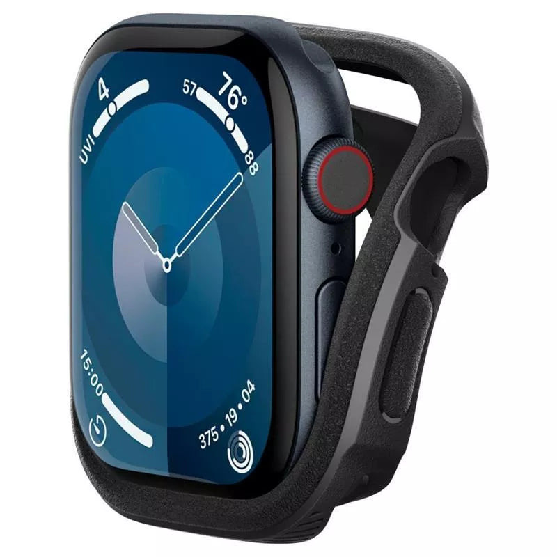 Spigen Caseology Vault – „Apple Watch 10“ 46 mm dėklas (matinė juoda)