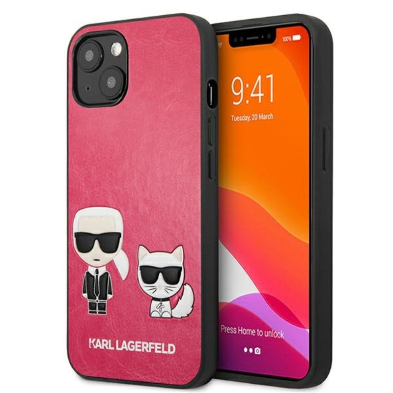 Karl Lagerfeld PU od odos Karl & Choupette Embossed - D
klas iPhone 13 Mini (Fuksija)