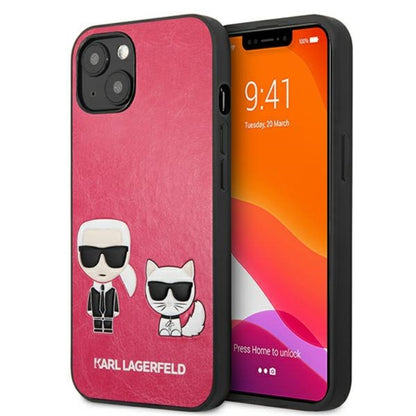 Karl Lagerfeld PU od odos Karl & Choupette Embossed - D
klas iPhone 13 Mini (Fuksija)