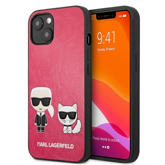 Karl Lagerfeld PU od odos Karl & Choupette Embossed - D
klas iPhone 13 Mini (Fuksija)