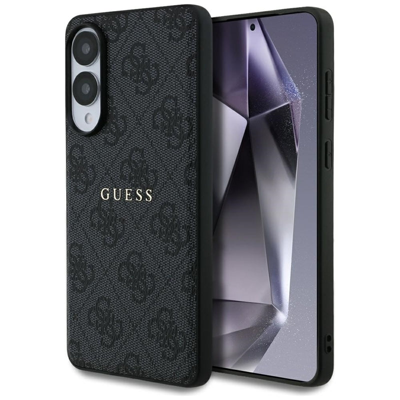 Guess 4G Ring Classic Logo MagSafe - Dėklas Samsung Galaxy S25 Edge (juodas)