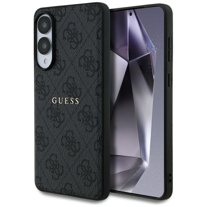 Guess 4G Ring Classic Logo MagSafe - Dėklas Samsung Galaxy S25 Edge (juodas)