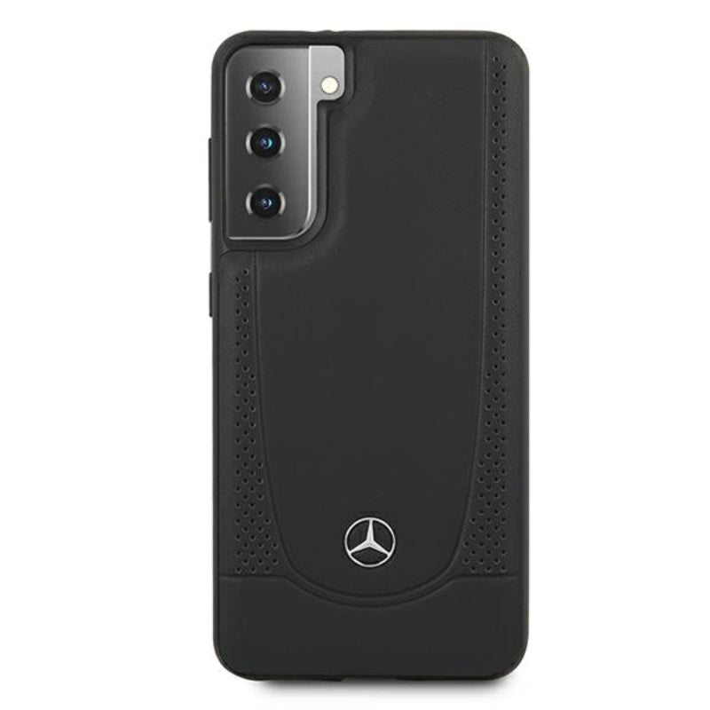 Mercedes Leather Urban Line – dėklas Samsung Galaxy S21+ (juodas)