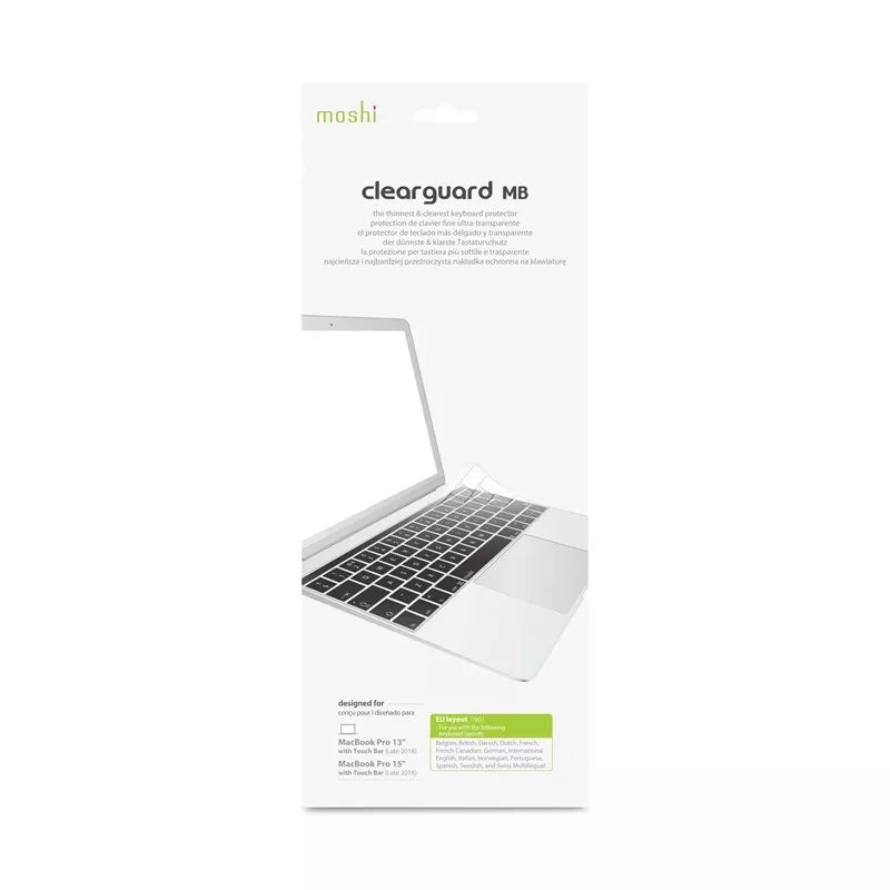 Moshi ClearGuard 12 - Klaviatūros apsauga MacBook 12 / MacBook Pro 13 (ES išdėstymas)