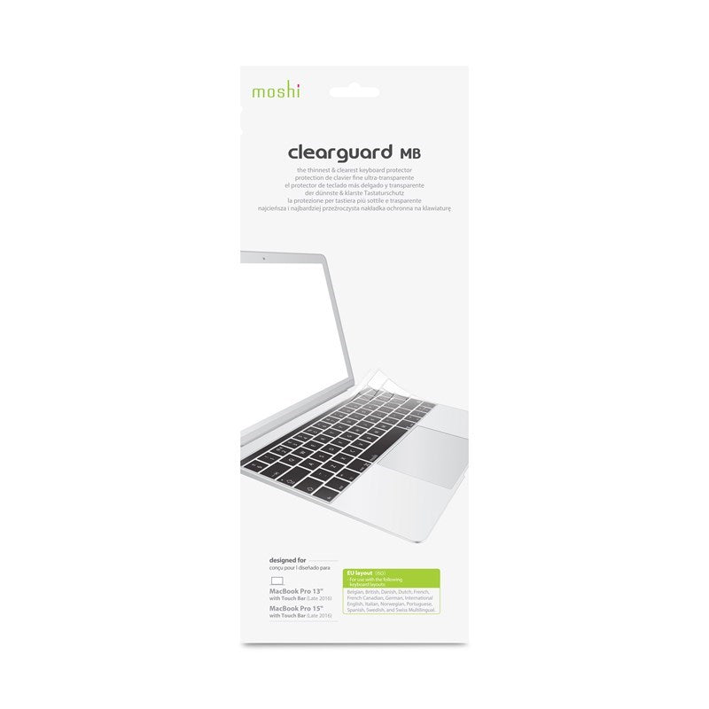 Moshi ClearGuard 12 - Klaviatūros apsauga MacBook 12 / MacBook Pro 13 (ES išdėstymas)