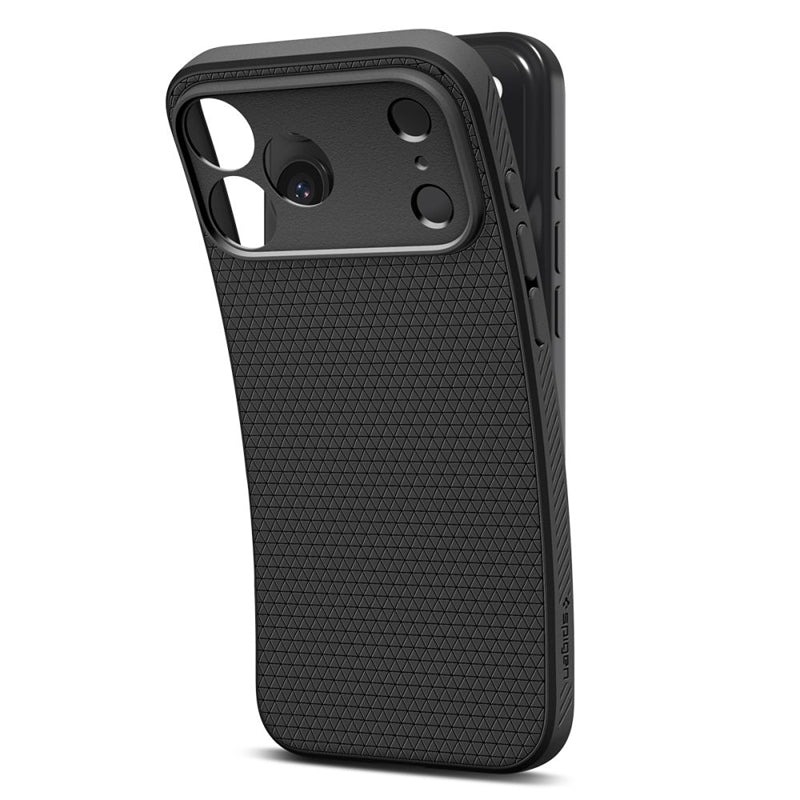 Spigen Liquid Air - Dėklas skirtas iPhone 17 Pro (Matinė juoda)