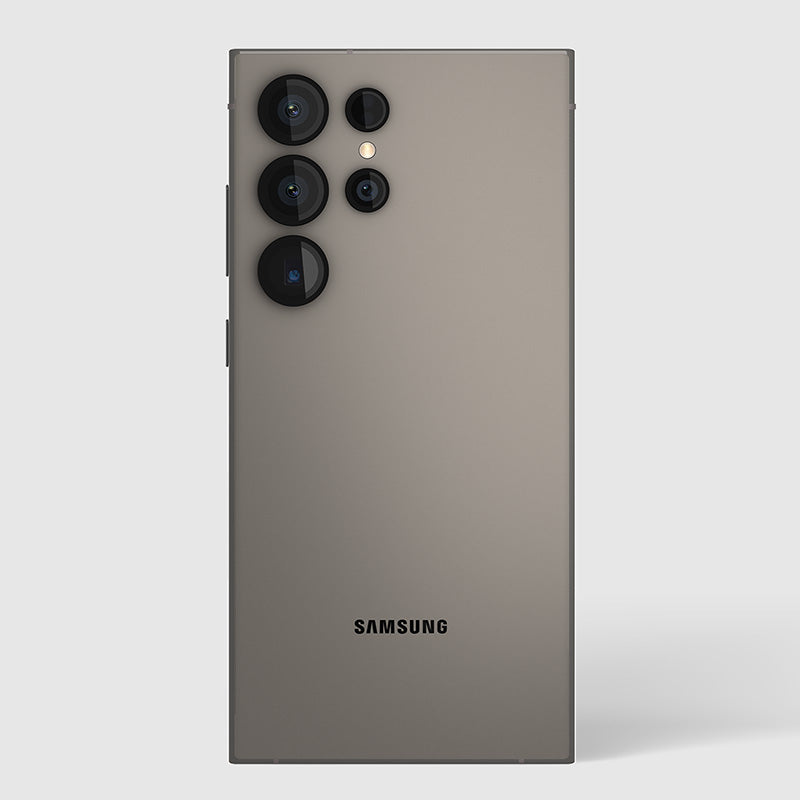 Case-Mate aliuminio žiedinis lęšių apsaugos stiklas – apsauginis stiklas Samsung Galaxy S24 Ultra kameros lęšiui (juodas)