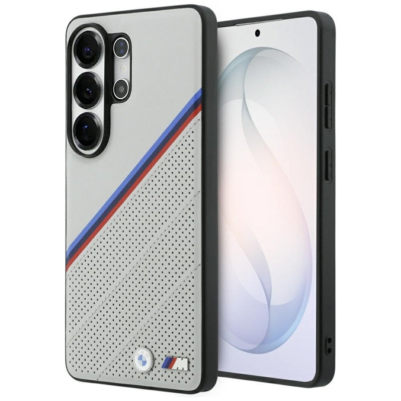 BMW Trijų spalvų metalo logotipas MagSafe dėklas Samsung Galaxy S26 Ultra (Pilka)