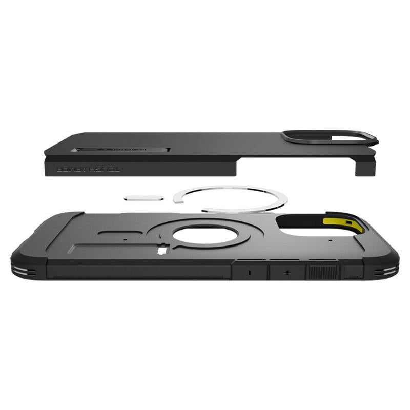 Spigen Tough Armor T Mag MagSafe – dėklas, skirtas „iPhone 16 Pro Max“ (juodas)