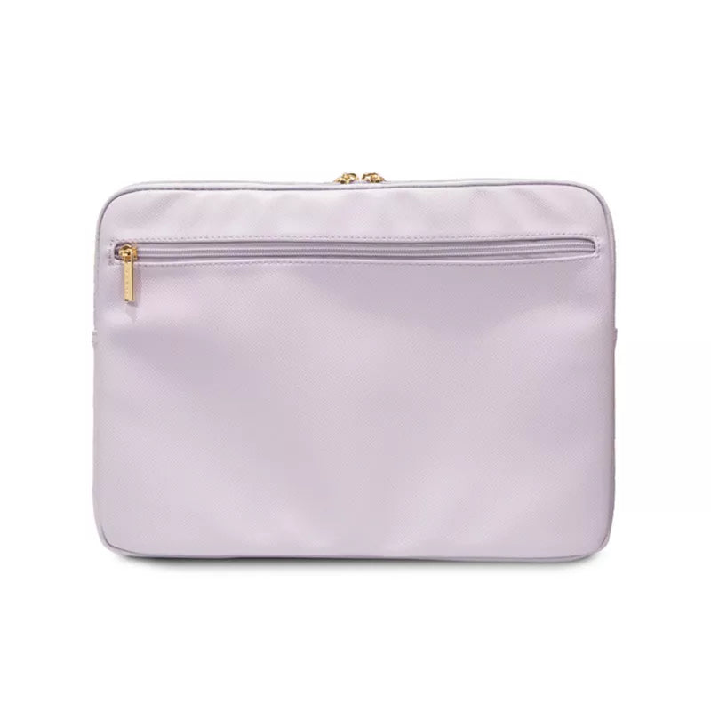 Guess Triangle 4G Sleeve - Nešiojamojo kompiuterio dėklas 13" / 14" (violetinis)